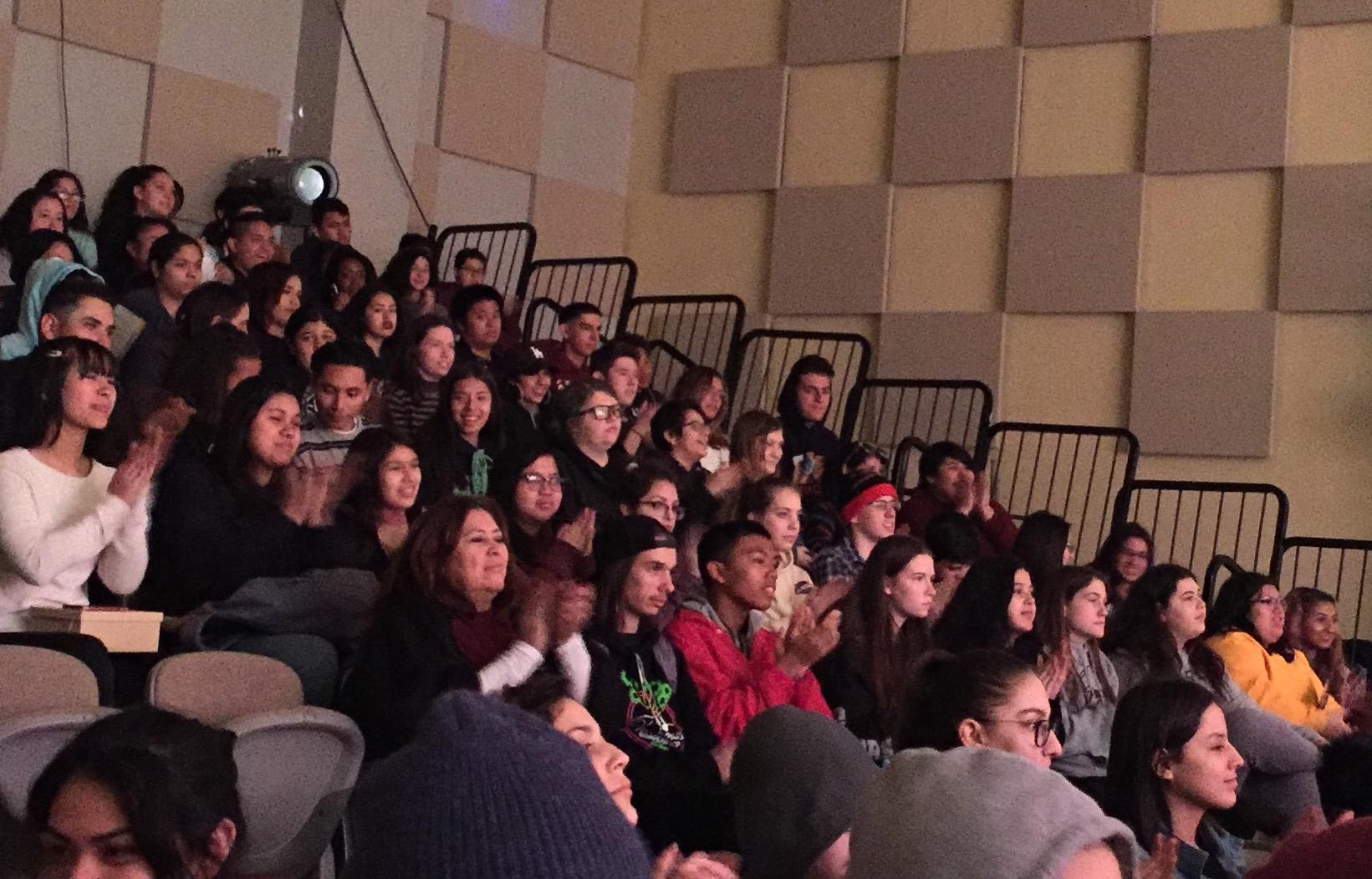 VAAS students and faculty watching the performances